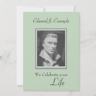 Foto-Erinnerung / Beerdigung Einladung