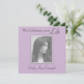 Foto-Erinnerung / Beerdigung Einladung (Stehend Vorderseite)