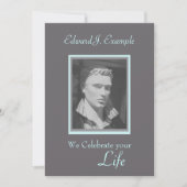 Foto-Erinnerung / Beerdigung Einladung (Vorderseite)