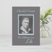 Foto-Erinnerung / Beerdigung Einladung (Stehend Vorderseite)