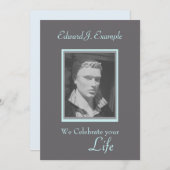 Foto-Erinnerung / Beerdigung Einladung (Vorne/Hinten)