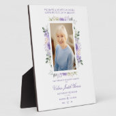 Foto Erinnerung Hochzeit lieben Lila Schatten Fotoplatte (Seite)