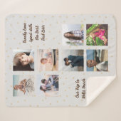 Foto Erinnerungen Bester Vater Khaki Herz Sherpadecke (Vorderseite (Horizontal))