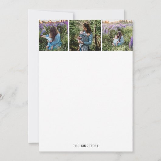 Foto-Erinnerungen danken Ihnen Karten (Vorderseite)