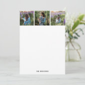 Foto-Erinnerungen danken Ihnen Karten (Stehend Vorderseite)