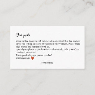 Foto Erinnerungen Herbst Teddy Bear Babydusche Begleitkarte