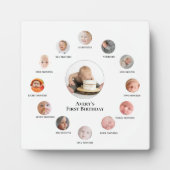 Foto-Erinnerungen im ersten Jahr 12 Monate Fotoplatte (Vorderseite)