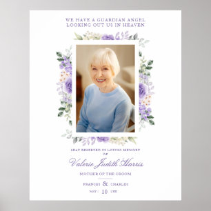 Foto Erinnerungs Hochzeit Liebste Lila Schattierun Poster
