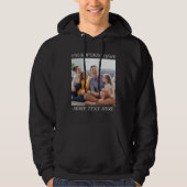 Foto-Erinnerungs-Pullover mit Ihrem Text Hoodie (Vorderseite)