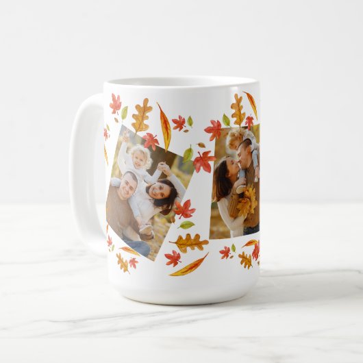 Foto-Erntedank der Familie Herbst Kaffeetasse (Vorderseite Links)