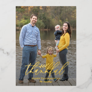 Foto-Erntedank für empfindliche Zweige Postkarte