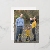 Foto-Erntedank für empfindliche Zweige Postkarte (Vorderseite/Rückseite)