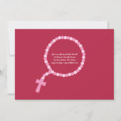 FOTO Erste Heilige Kommune Einladung Girl RED Hair (Rückseite)