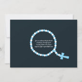 FOTO Erste Heilige Kommunion lädt BLONDE BOY ein Einladung (Rückseite)