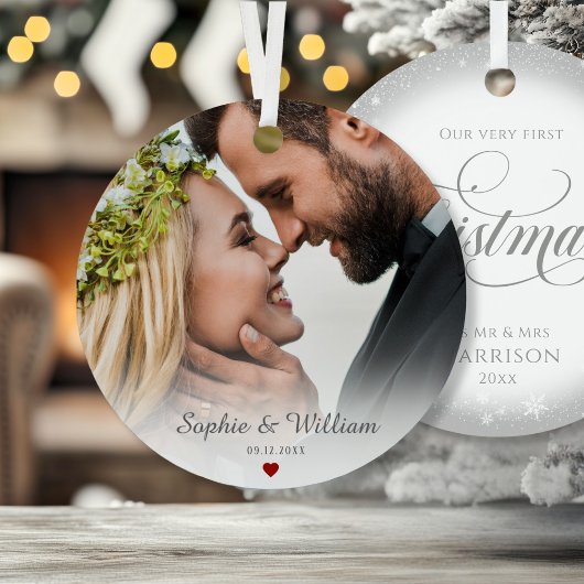 Foto Erste Weihnachten als Mr. und Mrs. Ornament