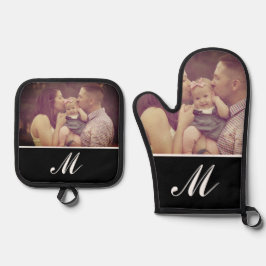 Foto Erstellen Sie Ihre eigene Monogramm-Initial-b Ofenhandschuh & Topflappen-Set