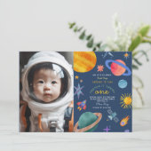 Foto Erster Rundgang durch den Astronauten 1. Gebu Einladung (Stehend Vorderseite)