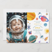 Foto Erster Rundgang durch den Astronauten 1. Gebu Einladung (Vorderseite)