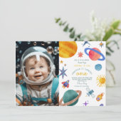 Foto Erster Rundgang durch den Astronauten 1. Gebu Einladung (Stehend Vorderseite)