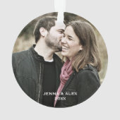 Foto Erster Weihnachtsmann & Mrs. Ornament (Rückseite)