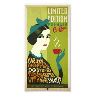 Foto-Erweiterung-Drink-Kaffee & Do-Dummheiten Fotodruck