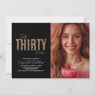 Foto erzählt 30 mit mir Leopard Weibchen Geburtsta Einladung