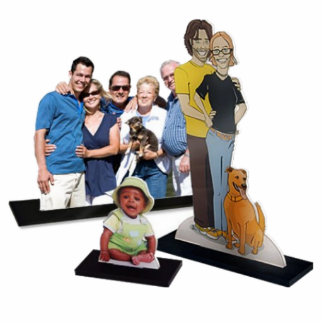 Foto esculturas personalizadas freistehende fotoskulptur