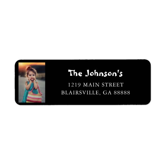 Foto-Etikett für benutzerdefinierte Lieferadresse (Vorne)