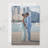 Foto | Etwas Blau, bevor ich Brautparty mache Einladung (Rückseite)