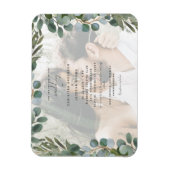 Foto Eucalyptus Wedding Einladung Magnet (Vertikal)