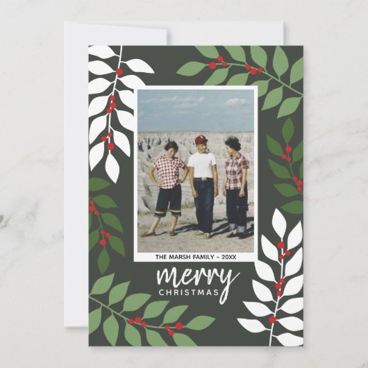 Foto-Eukalyptus-Äste Weihnachten (Vorderseite)