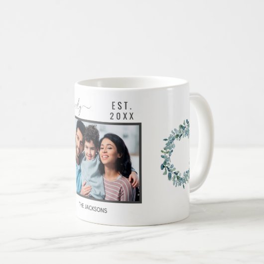 Foto Eukalyptus-Grüne Kaffeetasse (VorderseiteRechts)