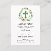 Foto Eukalyptus Weißer Blumenbeerdigungskarte Visitenkarte (Rückseite)