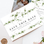 Foto Eukalyptus Wreath Monogram Wedding Save The Date