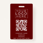 Foto Event-ID Benutzerdefinierter Lanyard Name QR- Ausweis (Rückseite)