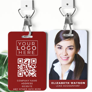 Foto Event-ID Benutzerdefinierter Lanyard Name QR- Ausweis