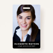 Foto Event-ID Benutzerdefinierter Lanyard Name QR- Ausweis (Vorderseite)