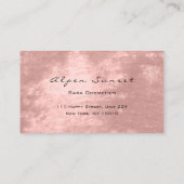 Foto Event Planner Makeup Rose schimmert VIP Visitenkarte (Rückseite)