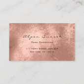 Foto Eventplaner Makeup Living Coral Leather 1 Visitenkarte (Rückseite)