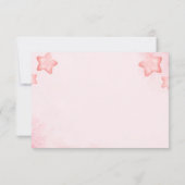 Foto Fairy First Girl's 1. Geburtstag Dankeskarte (Rückseite)