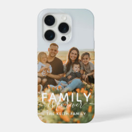 Foto Familie Ist Für Immer Kalligrafie Schrift iPhone 15 Pro Hülle