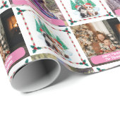 Foto Familie Katzen Weihnachtsbaum Moderne Geschenkpapier (Rolleneckpunkt)