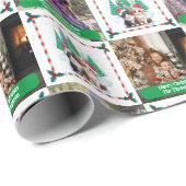 Foto Familie Katzen Weihnachtsbaum Moderne Geschenkpapier (Rolleneckpunkt)