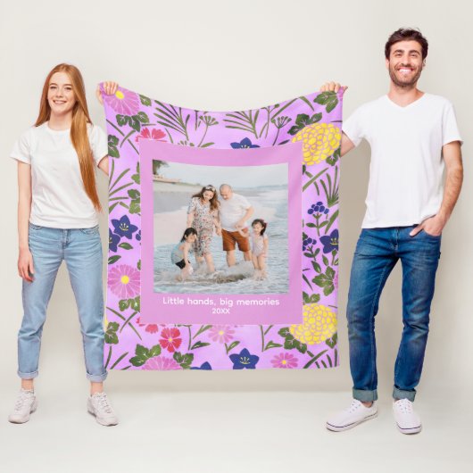 Foto Familien-Fleece-Decke Fleecedecke (Beispiel)