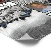 Foto Familienbaum auf der Digital Art in Schwarz u Poster (Ecke)