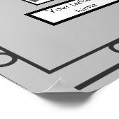 Foto Familienbaum Schmiedeeisen schaut graue Grenz Poster (Ecke)