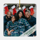 Foto Familienferien Keramik Ornament (Rückseite)