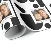 Foto Familienfreunde Paare PERSONALISIEREN Geschenkpapier (Rolleneckpunkt)