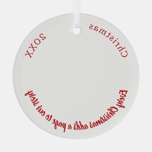 Foto Familiengeschichte Zitat Weihnachten Ornament Aus Glas (Rückseite)