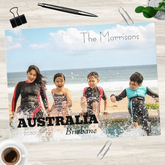 Foto "Familienziel" Feiertagspostkarte